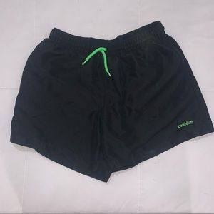 Men's Black Chubbies w/ Neon Geometric Design